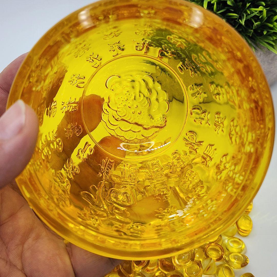 瑠璃ガラス製 元宝 風水グッズ 開運・金運アップ スピリチュアルアイテム