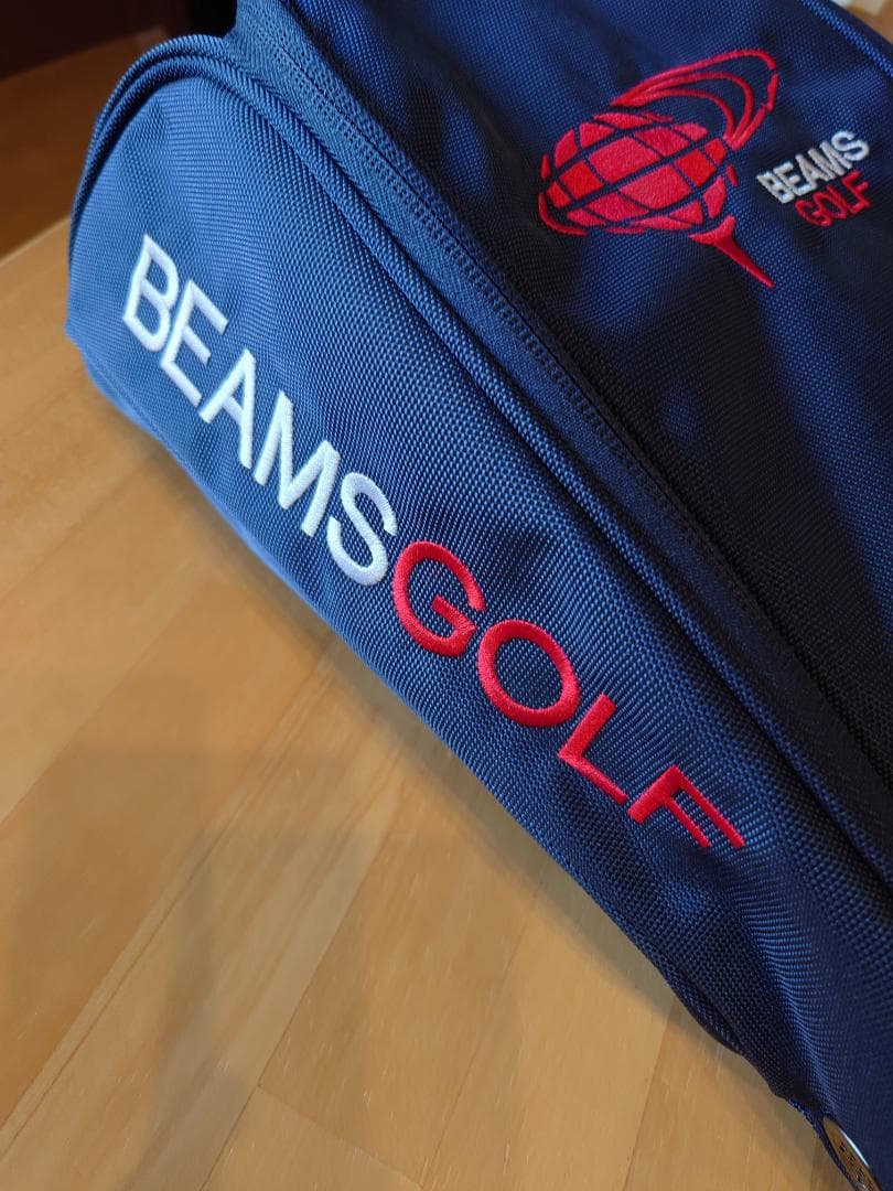 BEAMS GOLF ネイビー シューズバッグ