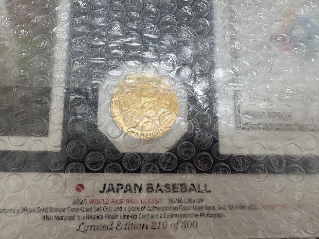 300個限定【祝優勝】2023WBC大谷翔平選手プレミアムフォトミント（決勝）