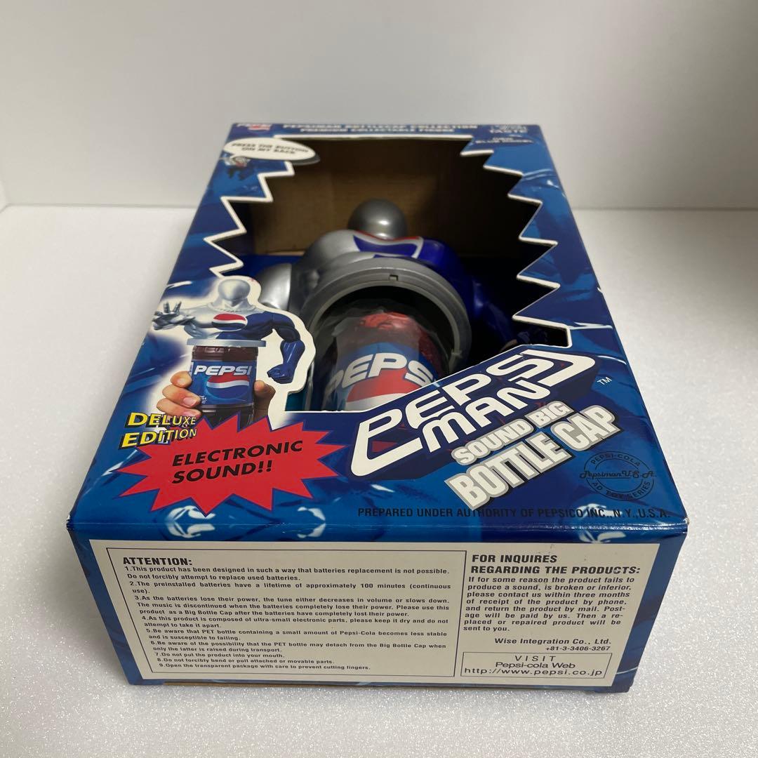 新品　ペプシマン　サウンドビッグボトルキャップ　レア