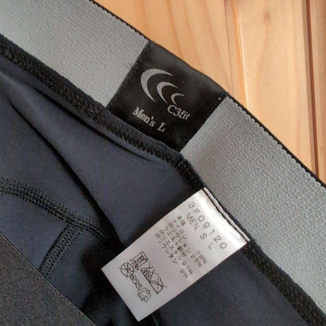 C3fit パフォーマンスロングタイツ L ブラック