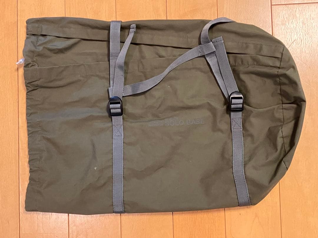 初期型ソロベース BUNDOK(バンドック) カーキパップ テント 軍幕 ソロ