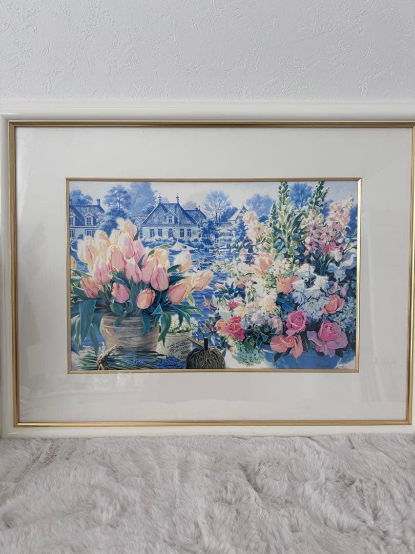 笹倉鉄平 額装アート 大型 花 絵画 インテリア