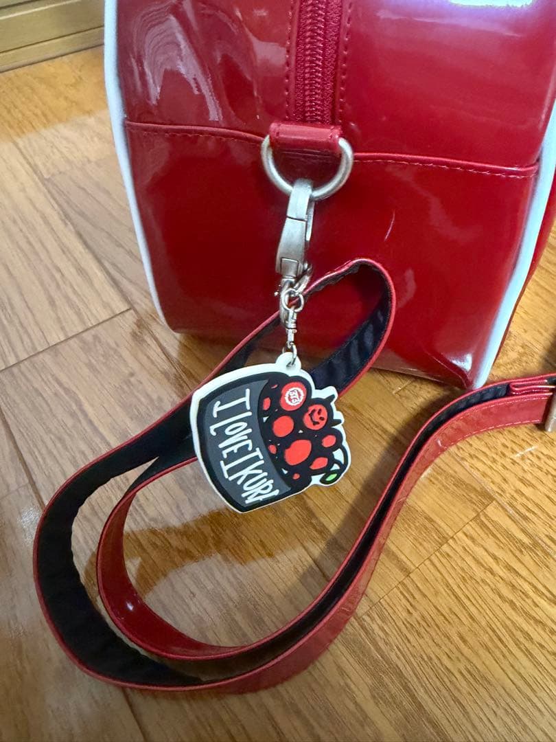 美波　373 ENAMEL LIVE BAG (BURGUNDY)