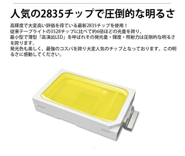 RGB 320°発光EL ledテープライト 3m 100V 120SMD/M
