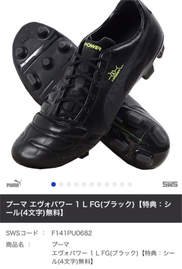 美品 レア物 プーマ エヴォパワー 25.5センチ