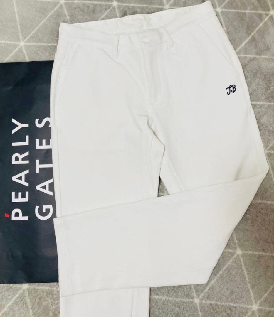 新品 パーリーゲイツ ジャックバニー コーデュロイ ストレッチパンツ(4)M/白