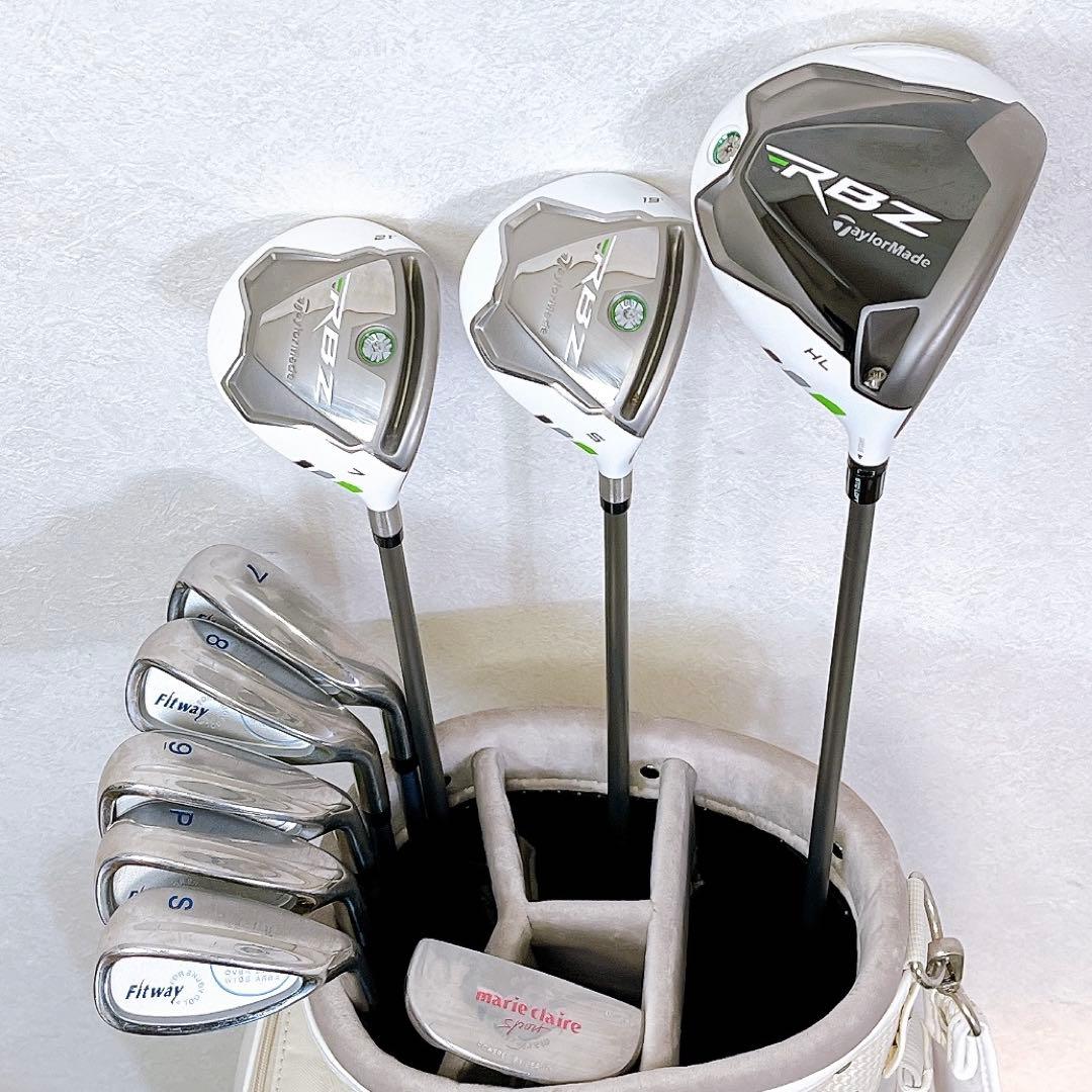 テーラーメイド RBZ HL レディースゴルフクラブセット　ナイキキャディバッグ