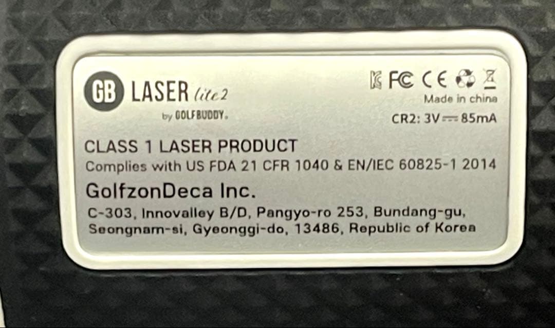 GOLFBUDDY GB LASER LITE2 ゴルフレーザー距離計
