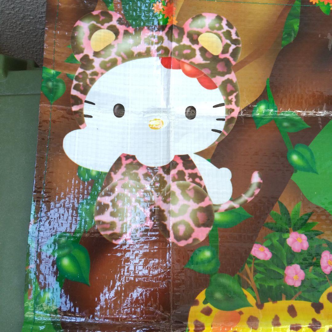 劇レアHELLO KITTYジャングル レジャーシート日本製2000年製
