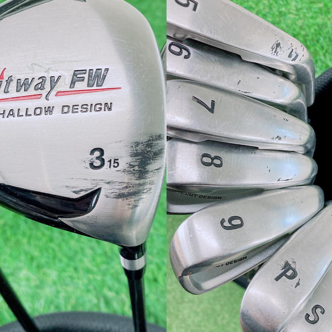 Fitway メンズ ゴルフクラブ セット 11本 初心者　N2414