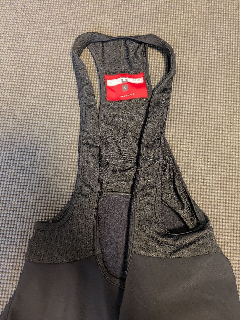 裏起毛CASTELLI ビブショーツ TUTTO NANO BIBSHORT L