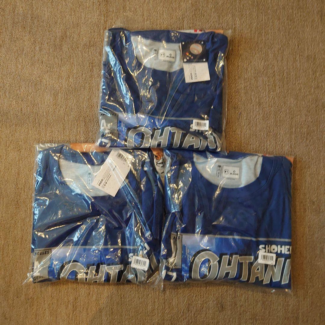 FOCO 大谷翔平 ドジャース Tシャツ XXL 青 新品 未使用 3枚セット