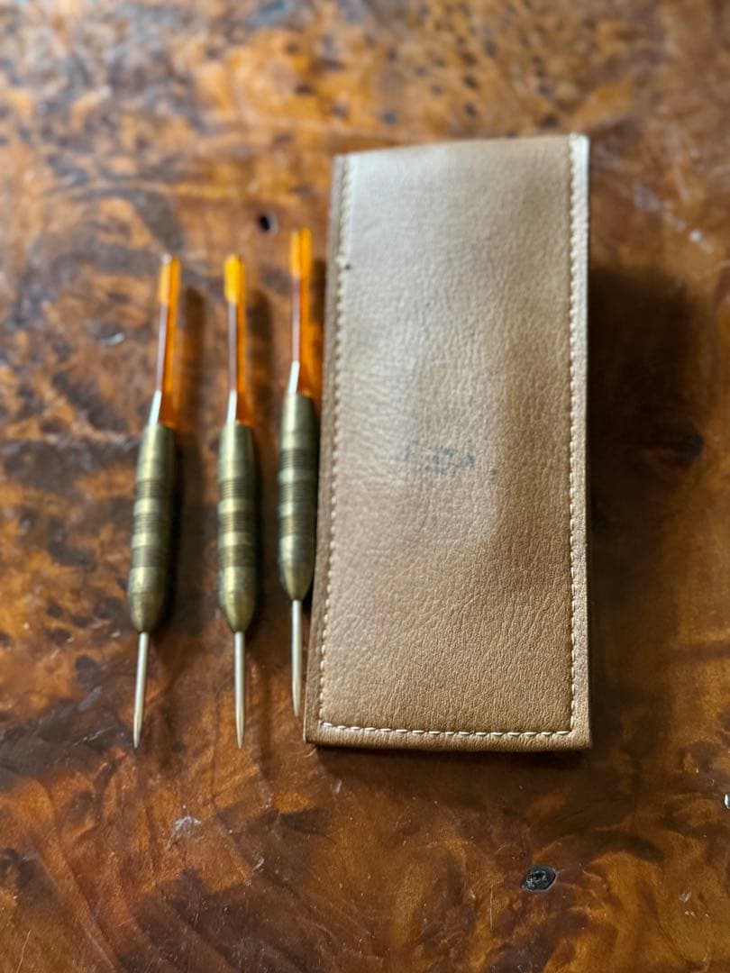 【ヴィンテージ】Accudart Darts 真鍮ダーツ3本セット ケース付き