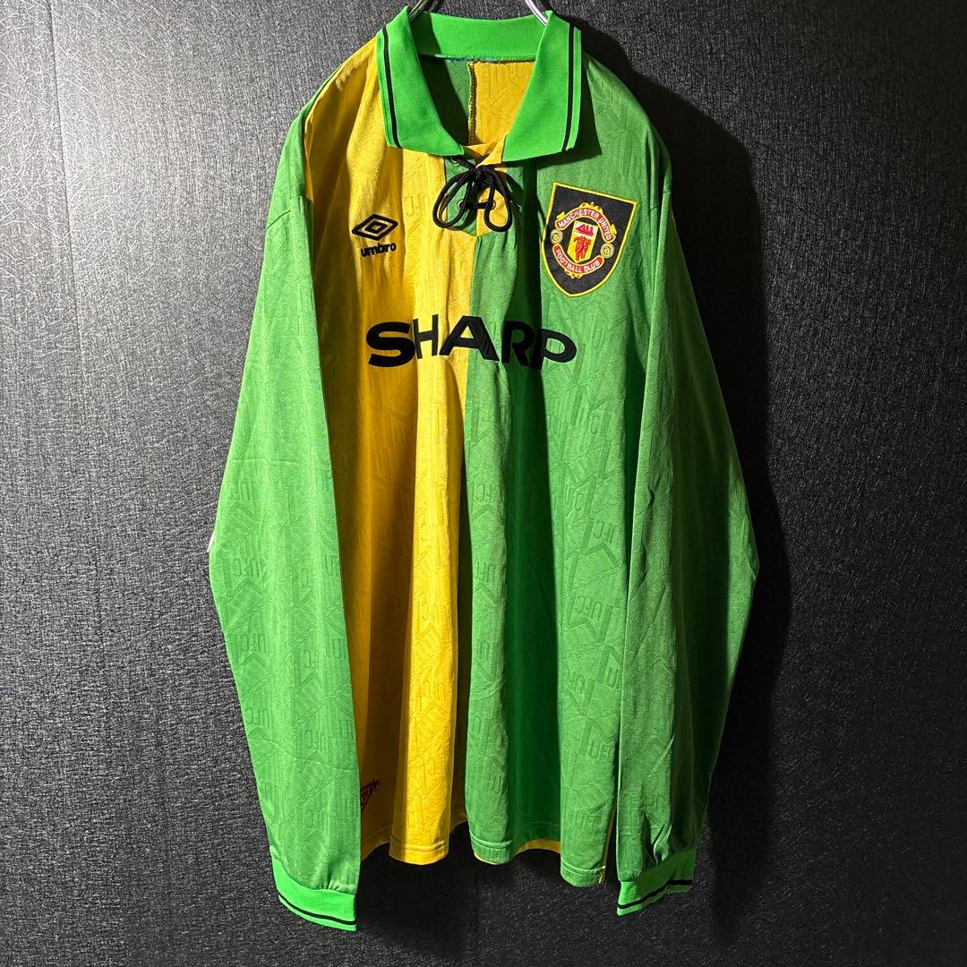 【★マンU】 アンブロ 古着 メンズサッカー 93年 ユニフォーム 2XL 希少