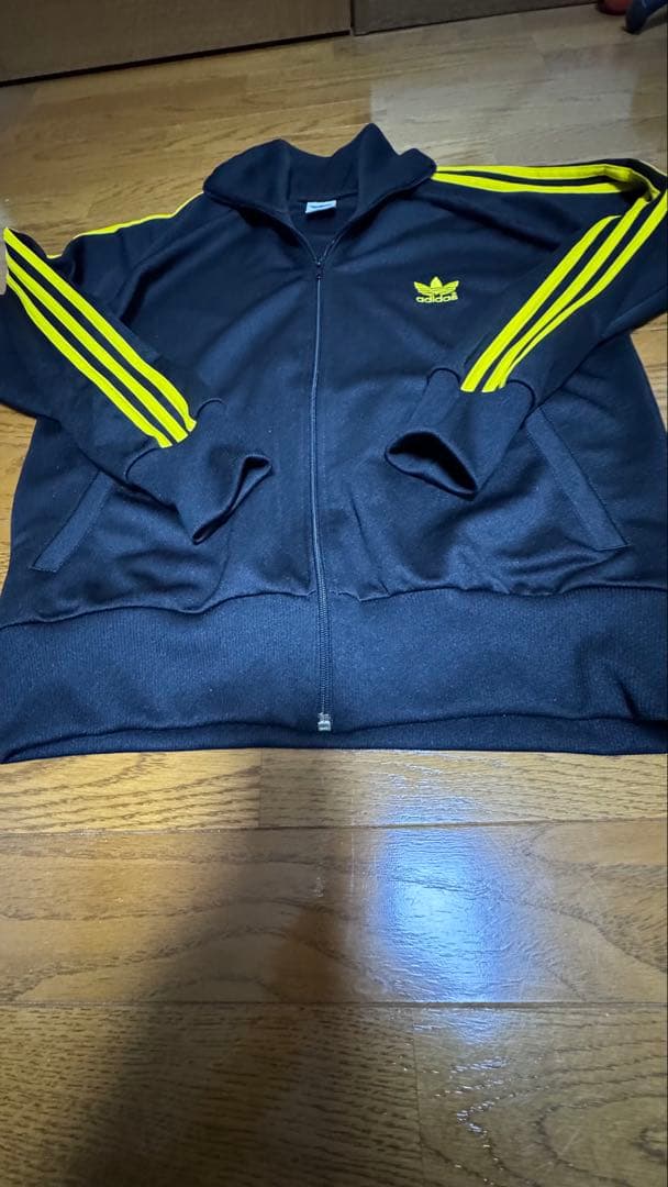 美品　80s'〜90s' アディダス　トラックジャケット　ファイヤーバード　黒