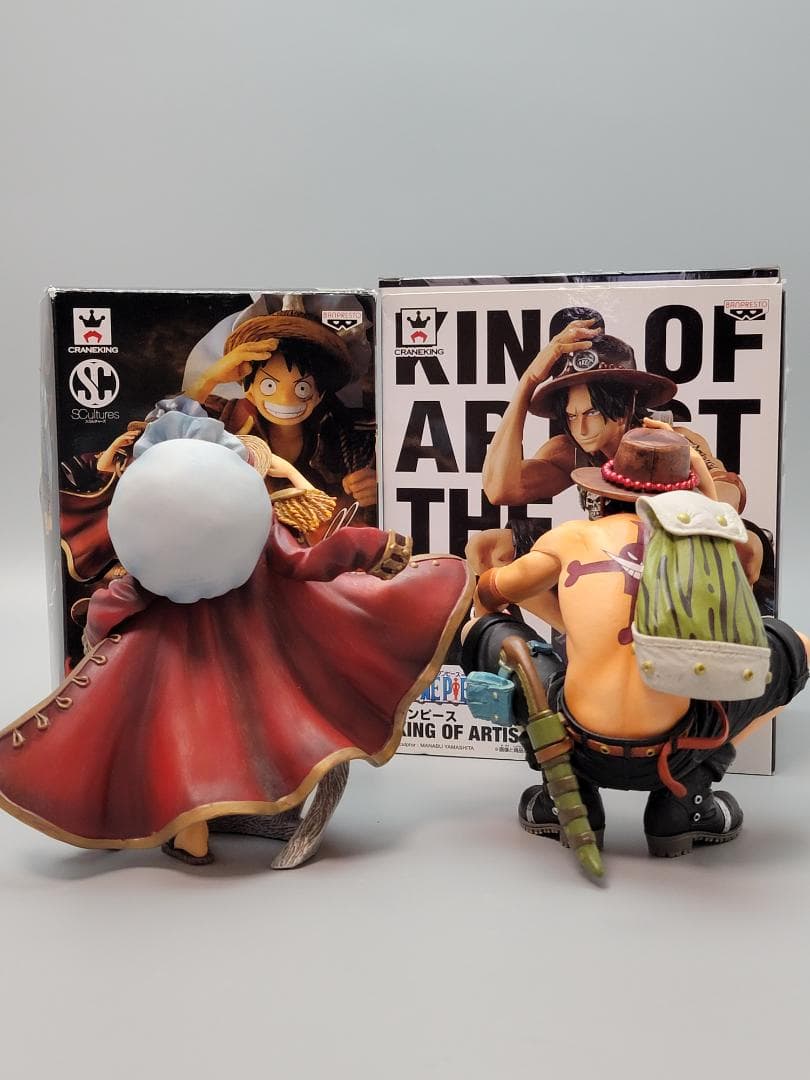 ワンピース　フィギュア　KING OF ARTIST　エース　 造形王　ルフィ
