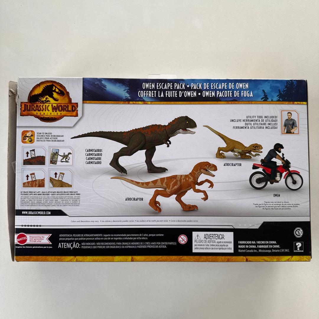 ジュラシックワールド　ドミニオン　恐竜フィギュア　全3種　オーウェン