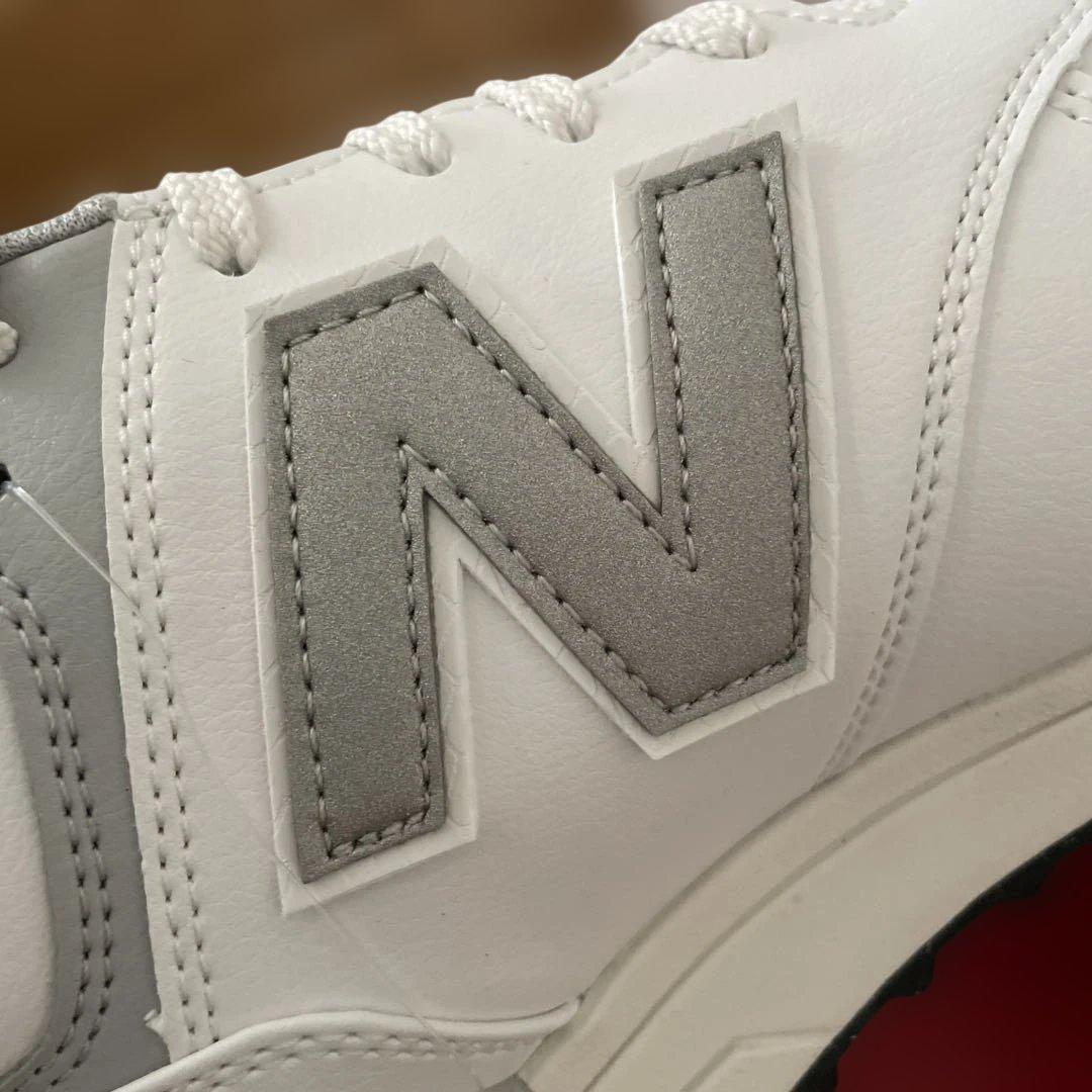 New Balance 574 ホワイトゴルフシューズ　スパイクレス　#2064