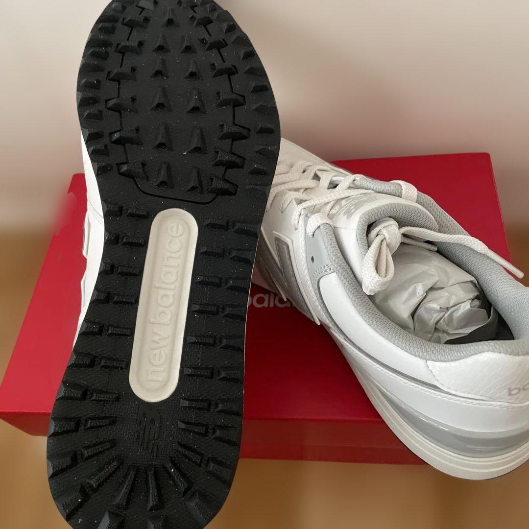 New Balance 574 ホワイトゴルフシューズ　スパイクレス　#2064