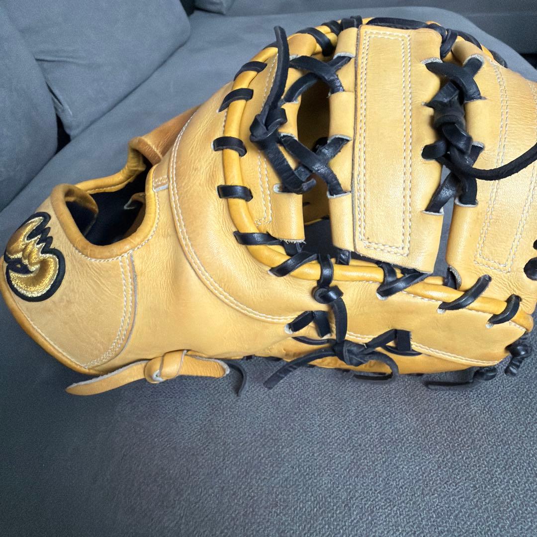 イエロー レザー 野球グローブ