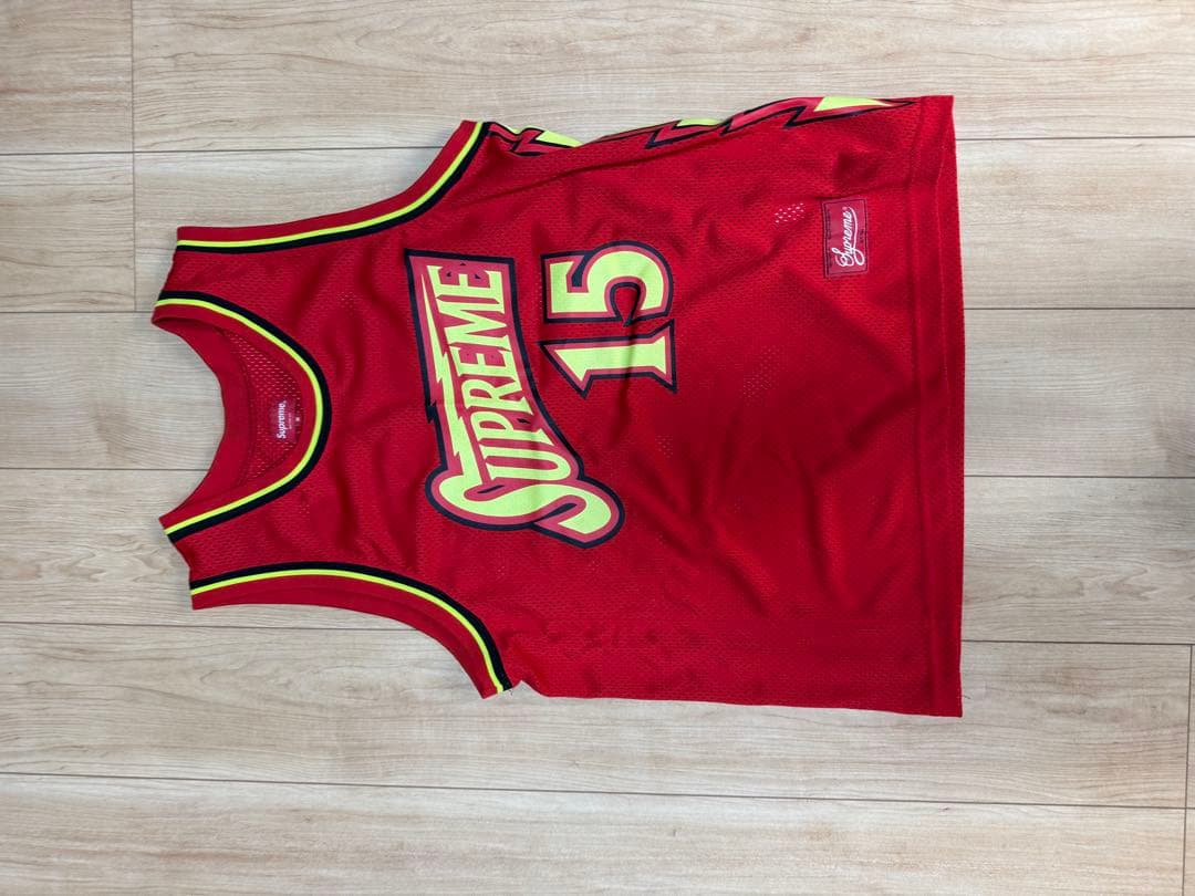 Supreme バスケットボールタンクトップ M レッド 15