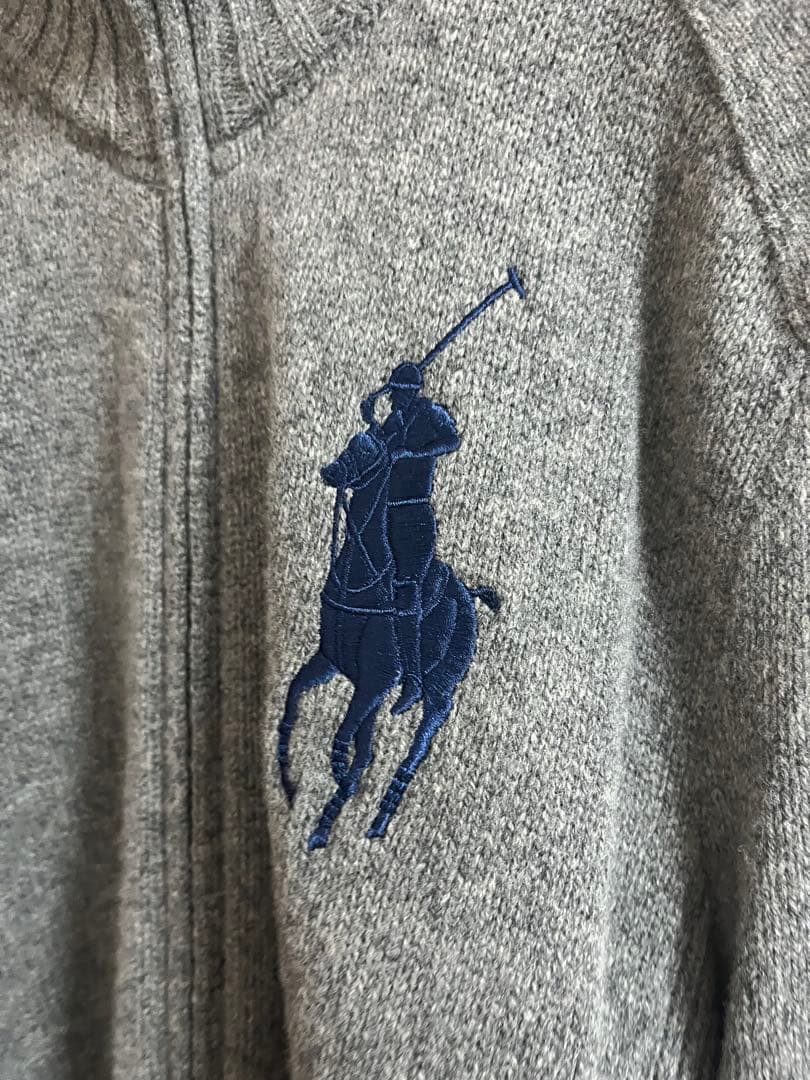 超美品　ラルフローレンのジップアップニット