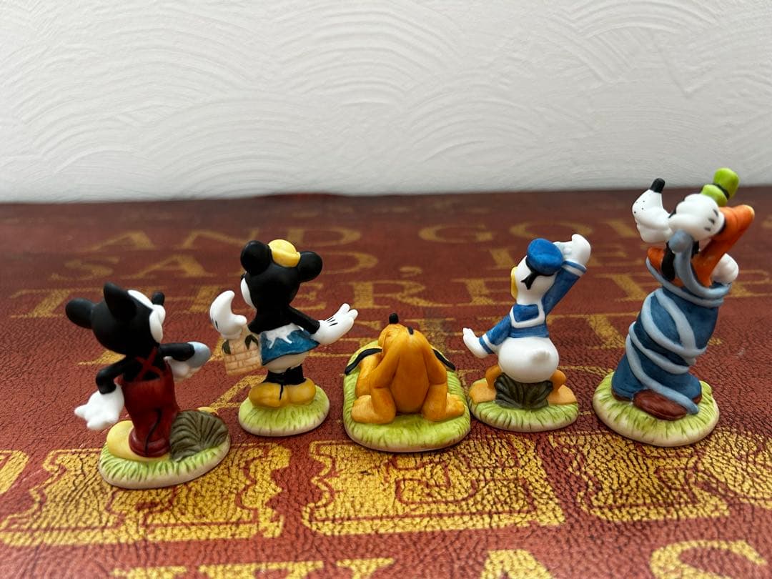 【希少・美品】ディズニー クラシック フィギュア 6点セット 陶器調 レトロ