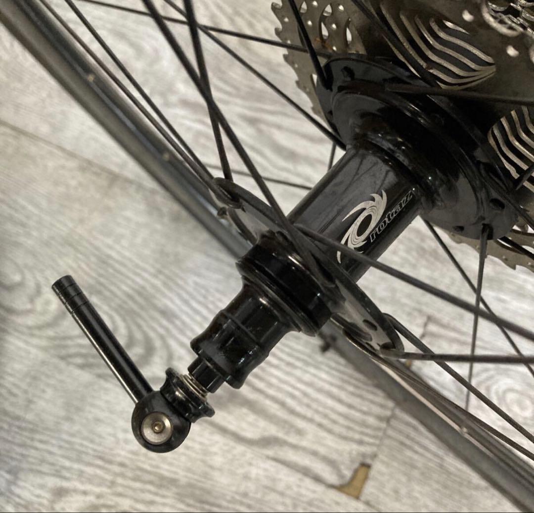 カーボンディープホイール700c 高級タイヤ、スプロケ付き 春セール