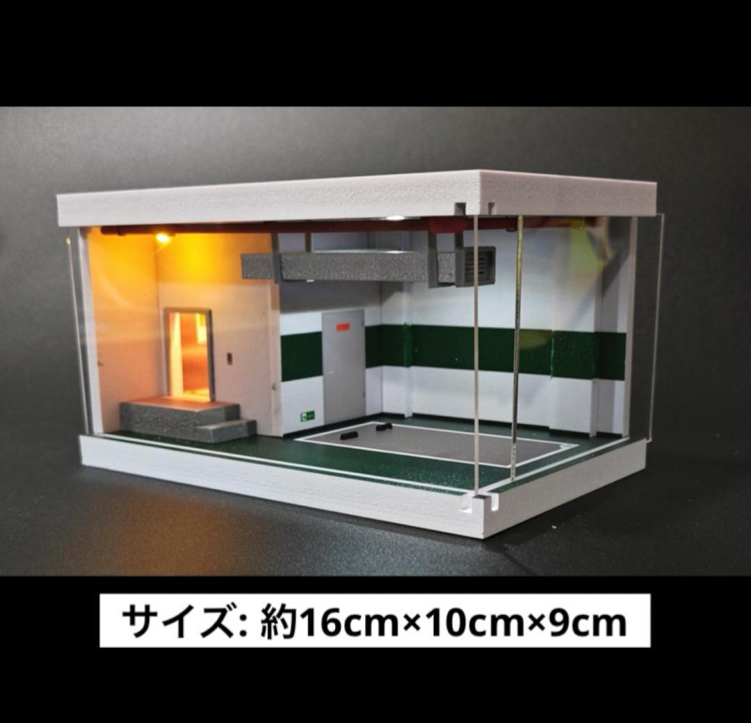 1/64 ガレージ　地下駐車場　赤　ホットウィール　minigt 70