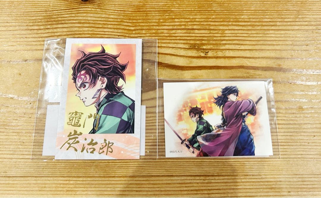 鬼滅の刃 webshopくじ 繋ぐ 炭治郎と義勇 アクリル色紙 アクリルスタンド