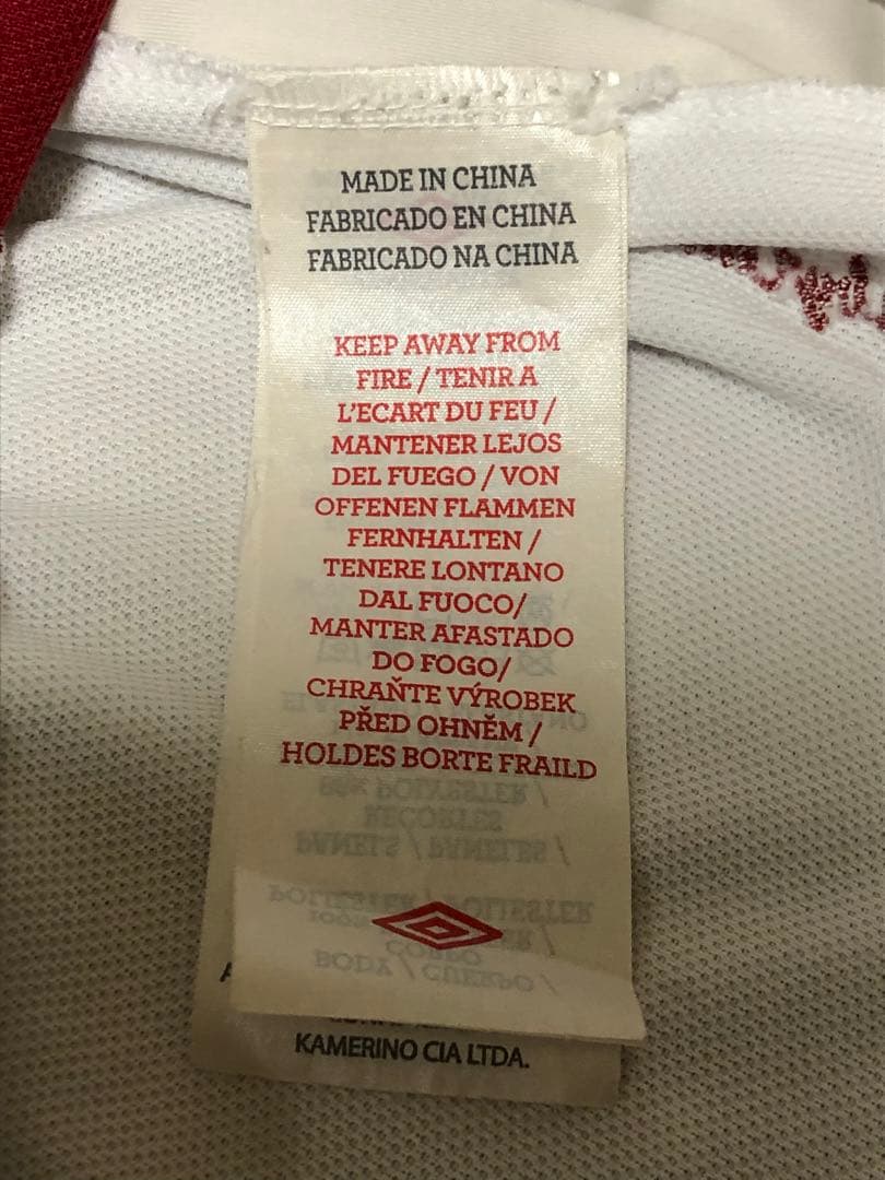 アンブロ　umbro サッカー　ペルー代表　ユニフォーム　ゲームシャツ