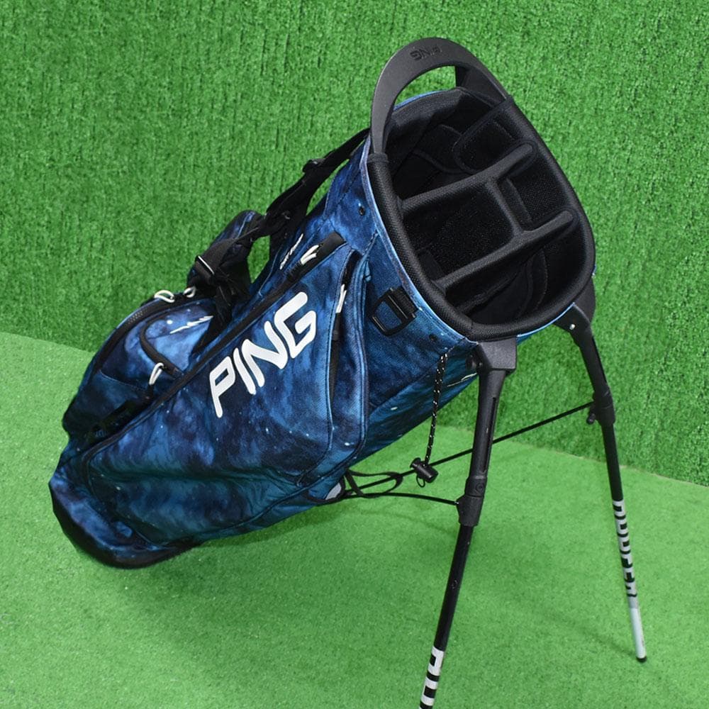 PING/ピン ゴルフ 軽量キャディバッグ8.5型【ブルー/カモ】美品！