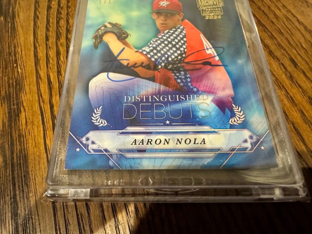topps アーロン・ノラ 直書きサイン 1of1