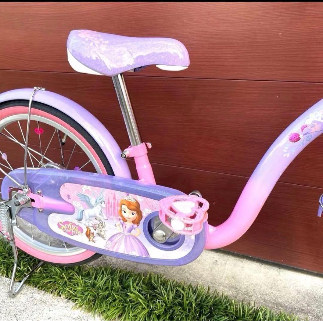 値下げ　ディズニー　ちいさなプリンセス ソフィア 18インチ　自転車　Sofia