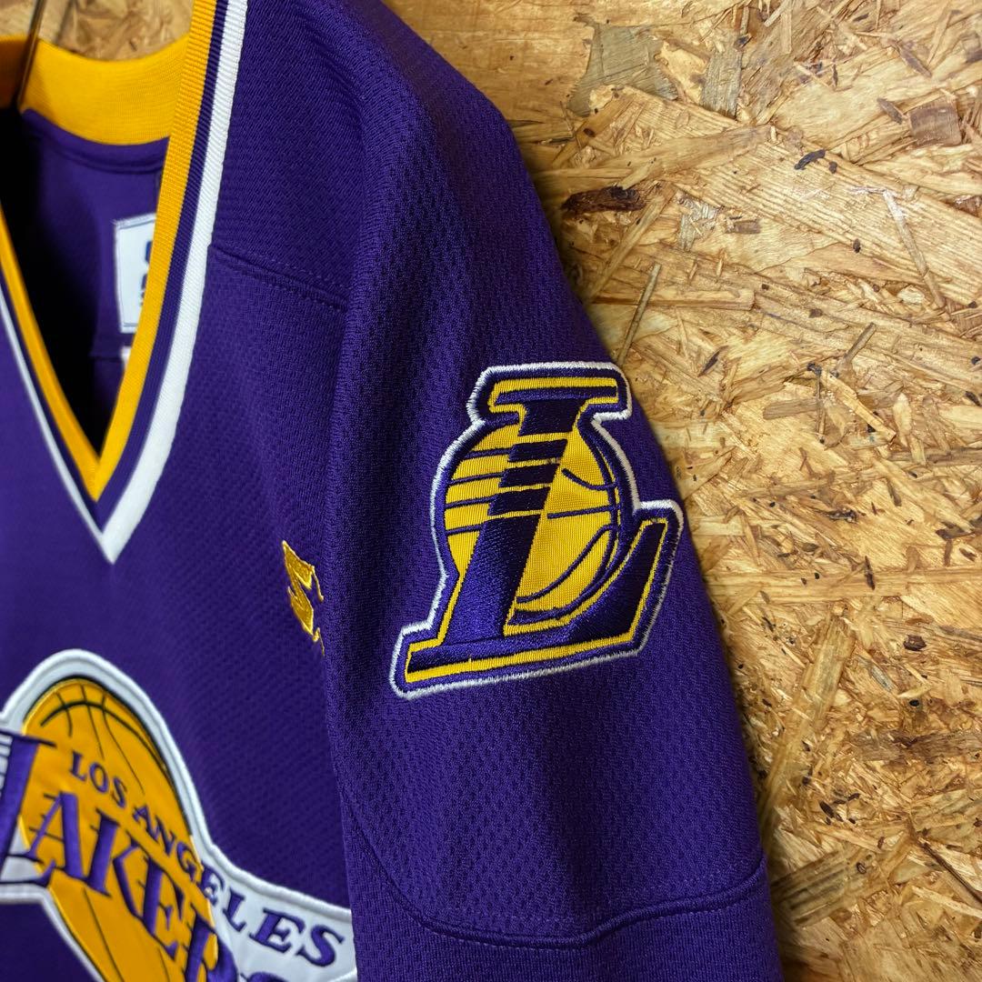 ★STARTER×L.A.LAKERS★ゲームシャツ★サイズM★古着★送料無料★