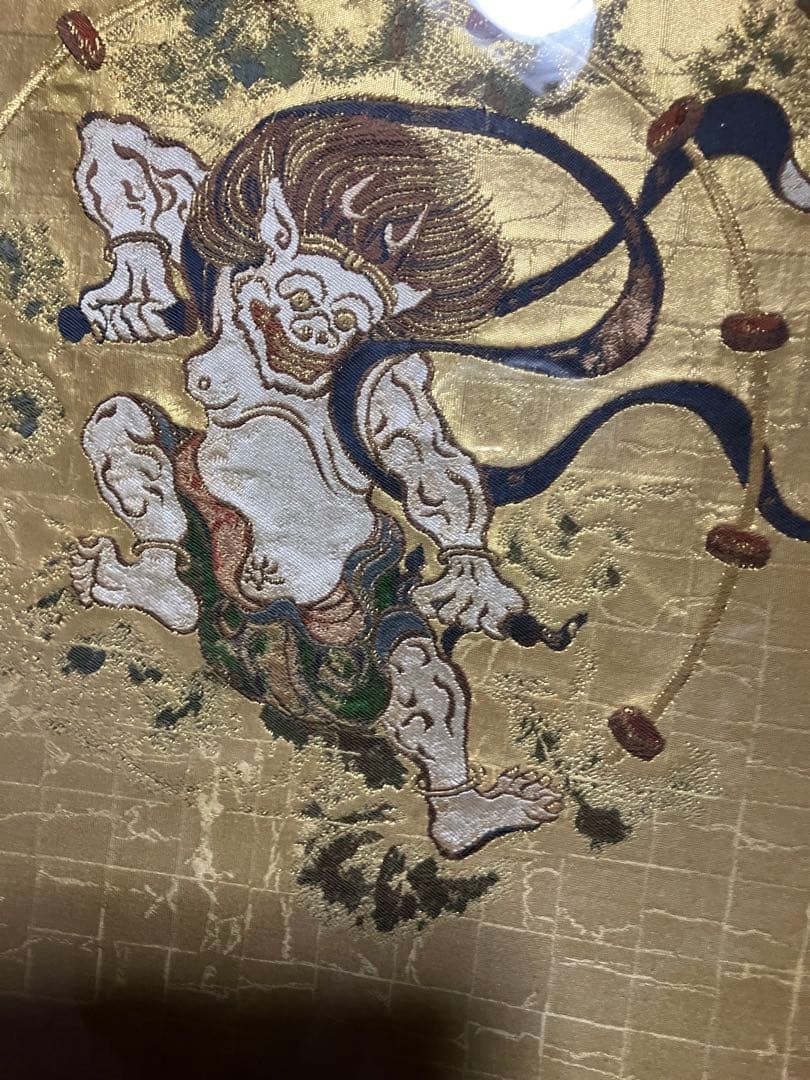 苑壽織匠　西陣伝統美術工芸作家［佐藤重教］作　風神雷神の図