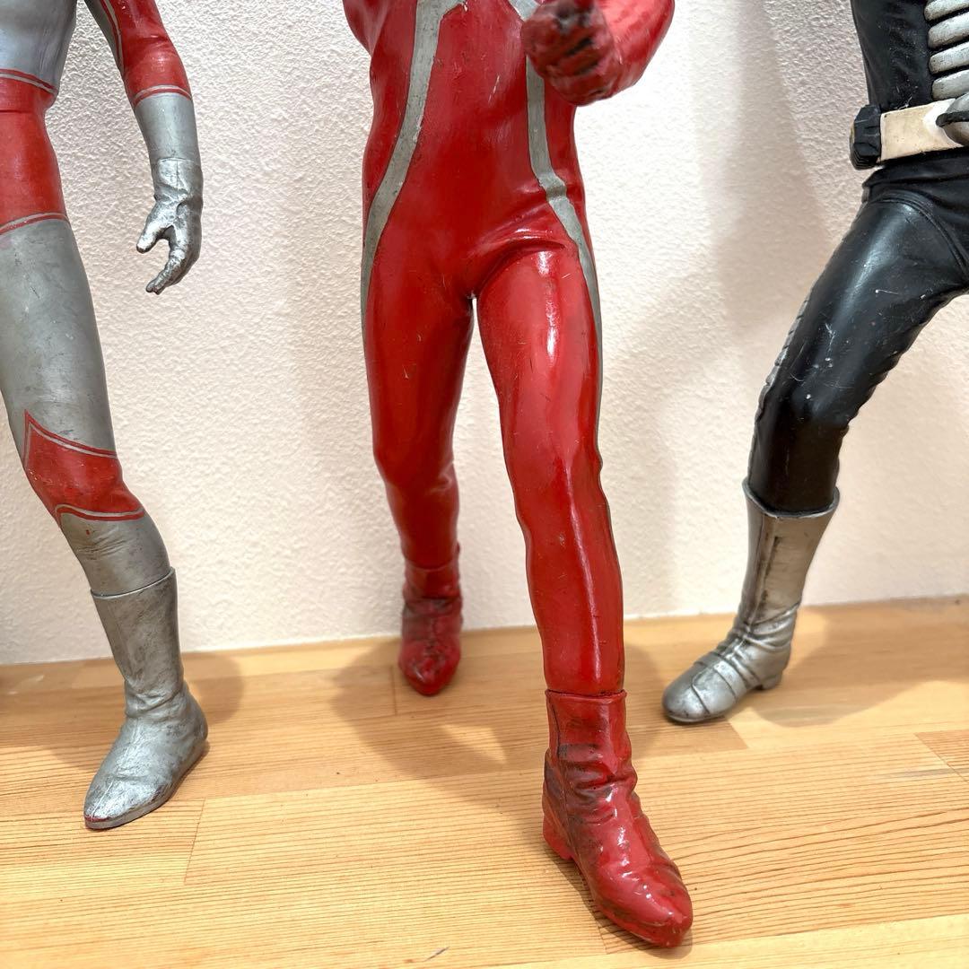 【完成品】昭和レトロ ウルトラマン フィギュア 仮面ライダー ハンドメイド