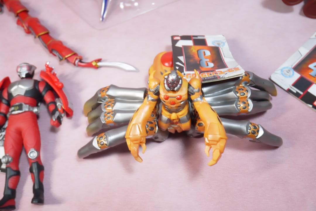 仮面ライダー龍騎　ワールドオリジナル　ミラーモンスター　タグ付きソフビ7体