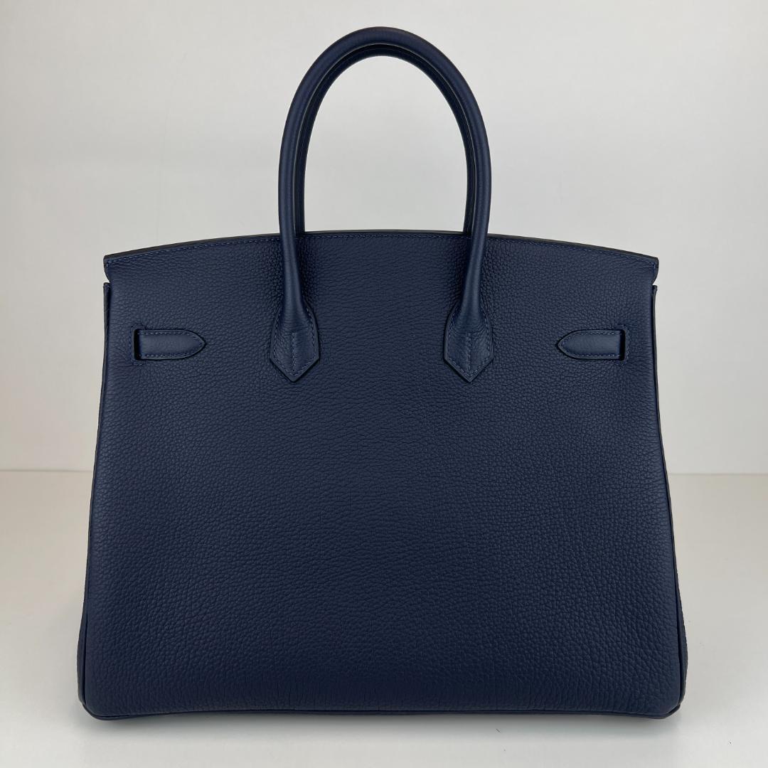 新品 HERMES エルメス バーキン25 ブルーニュイ シルバー金具