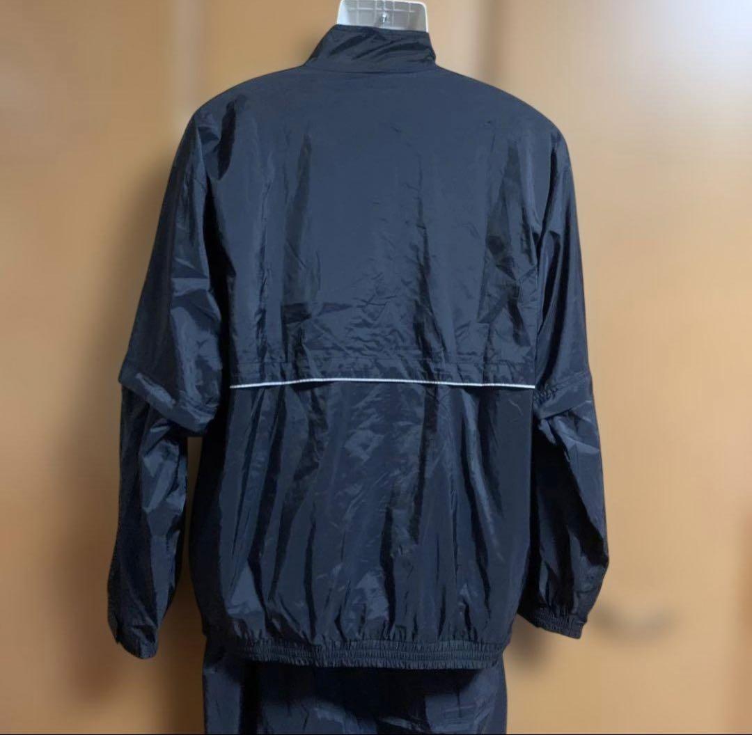 レア90sビンテージ　NIKE GOLF ブラックナイロン上下セットアップ　L