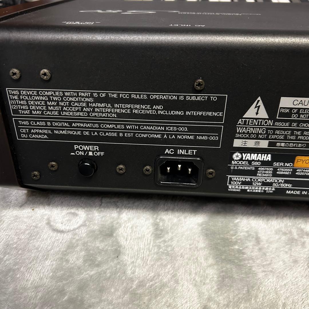 【美品・動作良好】YAMAHA S80 88鍵 ピアノタッチ シンセサイザー