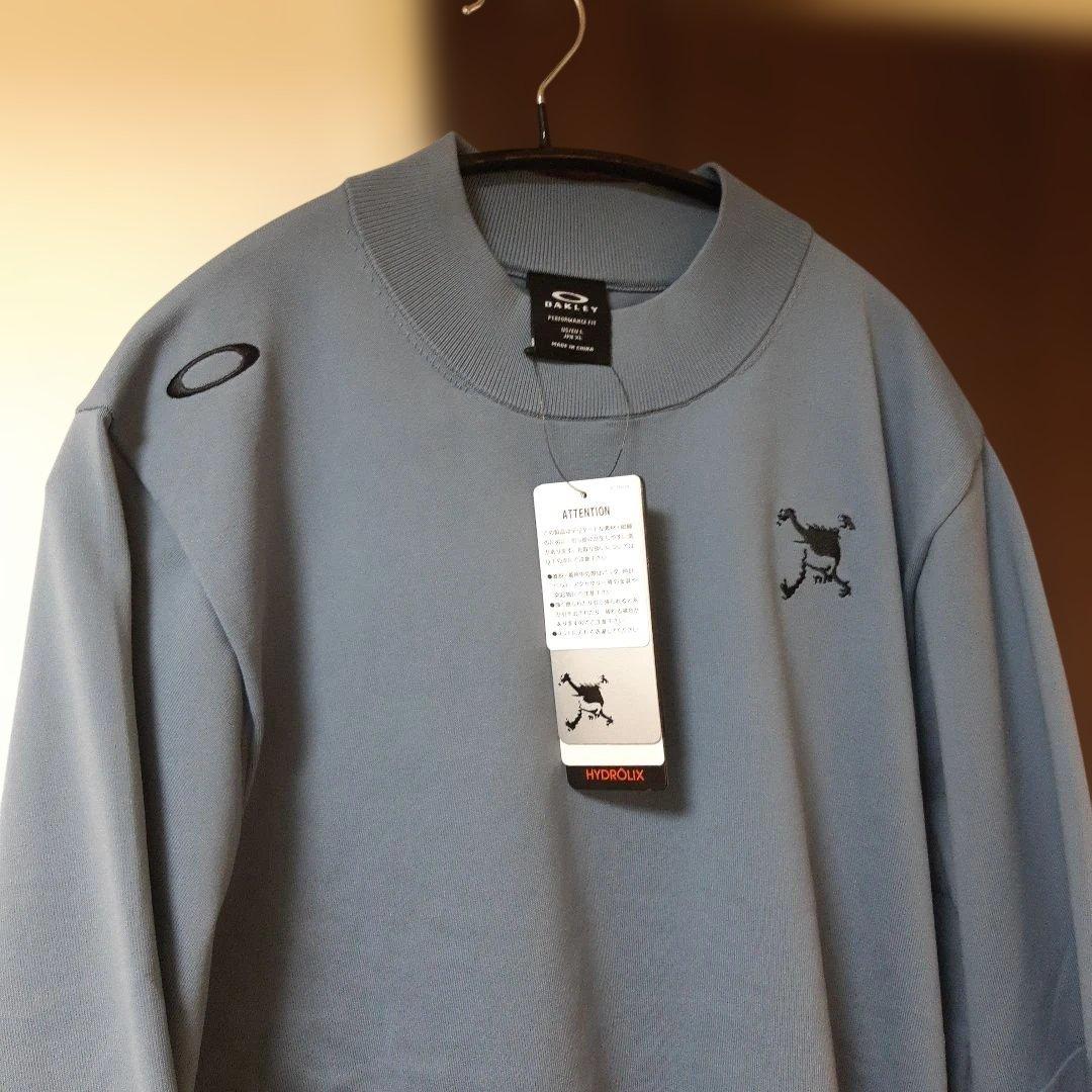 新品オークリーゴルフ　メンズロングセーターシャツ　Skull MockShirt