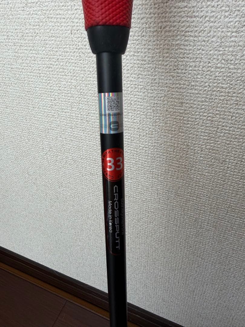 CROSSPUTT 33インチ パター レッドグリップ