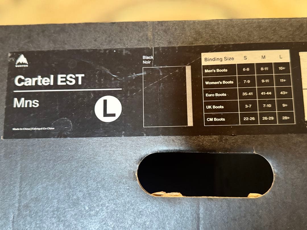 【新品未使用】Cartel EST ビンディング Lサイズ ブラック