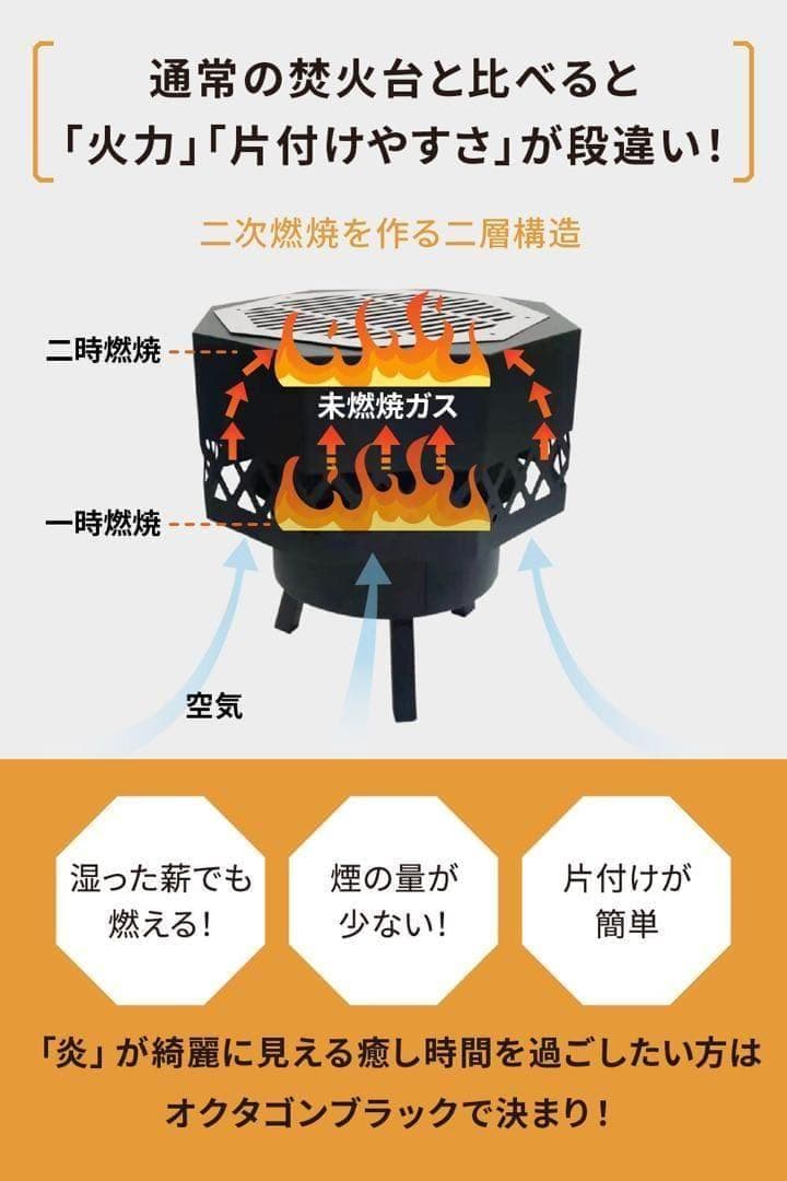 【人気商品】outstand 焚き火台　二次燃焼　高火力