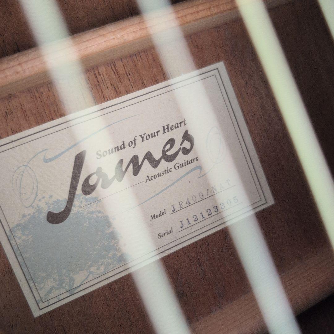 James ジェームスJF400/NATトップ単板 美品　美音 低弦高 弾き易い