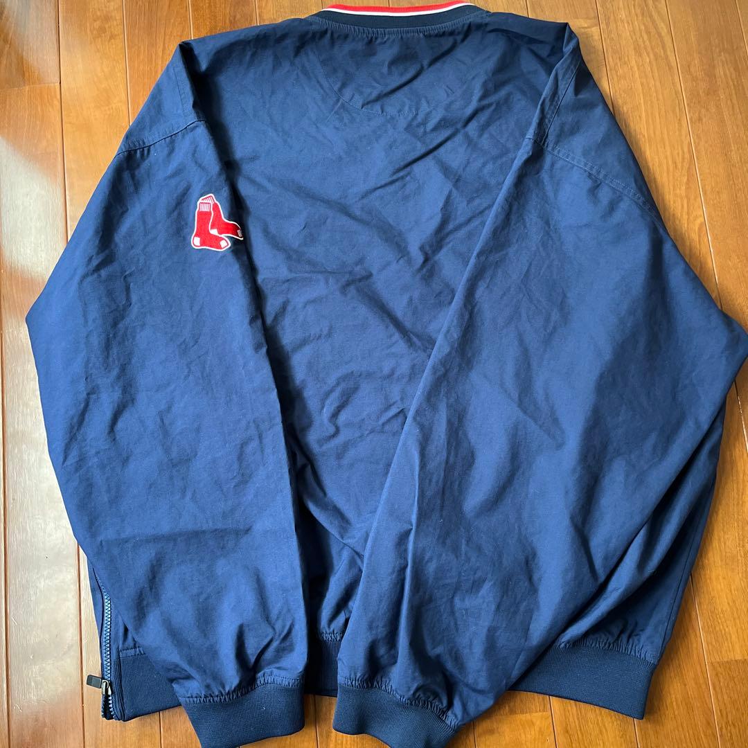 ナイロンジャケット レッドソックス(RED SOX) プルオーバー　ゲームシャツ