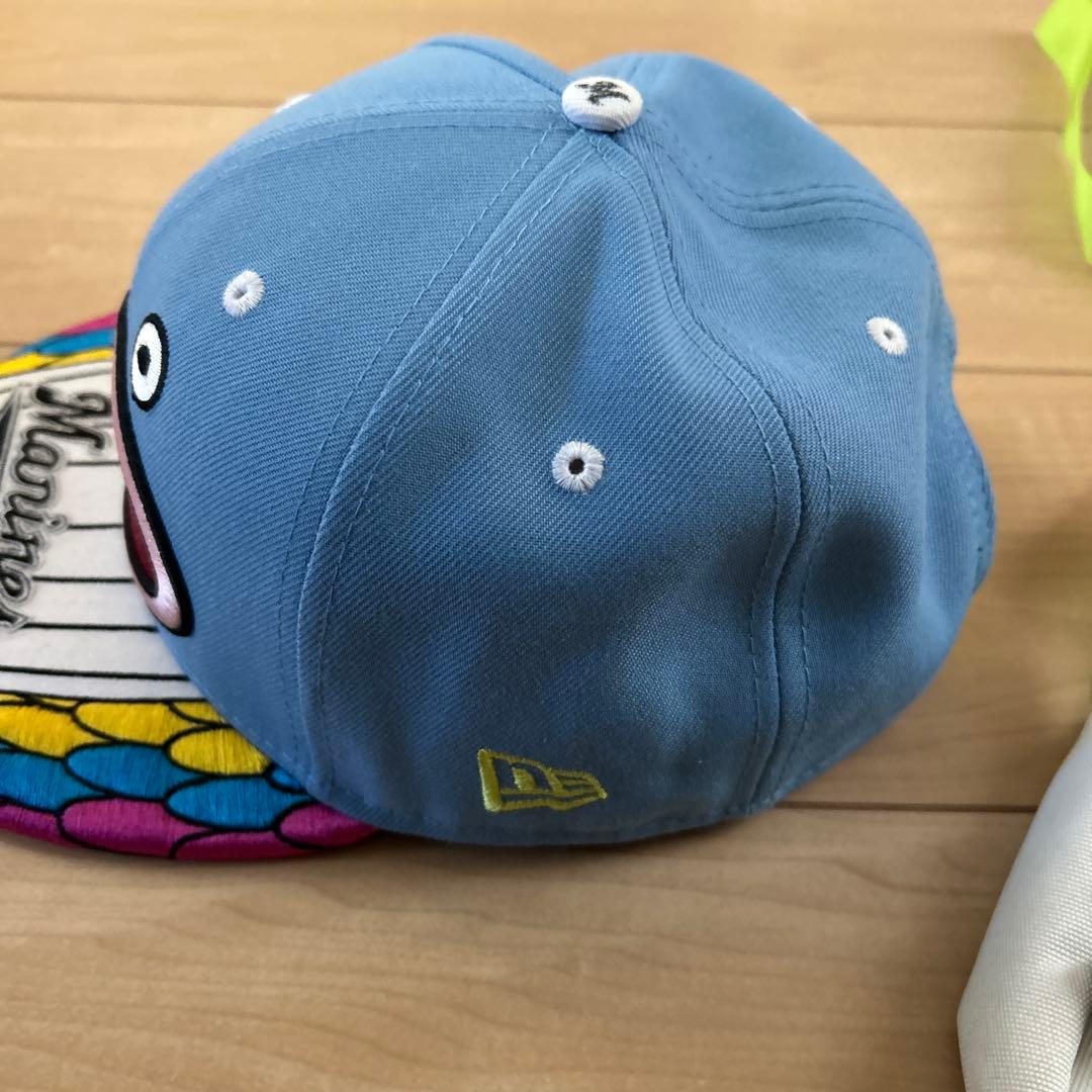 超希少✨ロッテマリーンズ ⚾️謎の魚のキャップ&ショルダーバッグ 2セット⚾️
