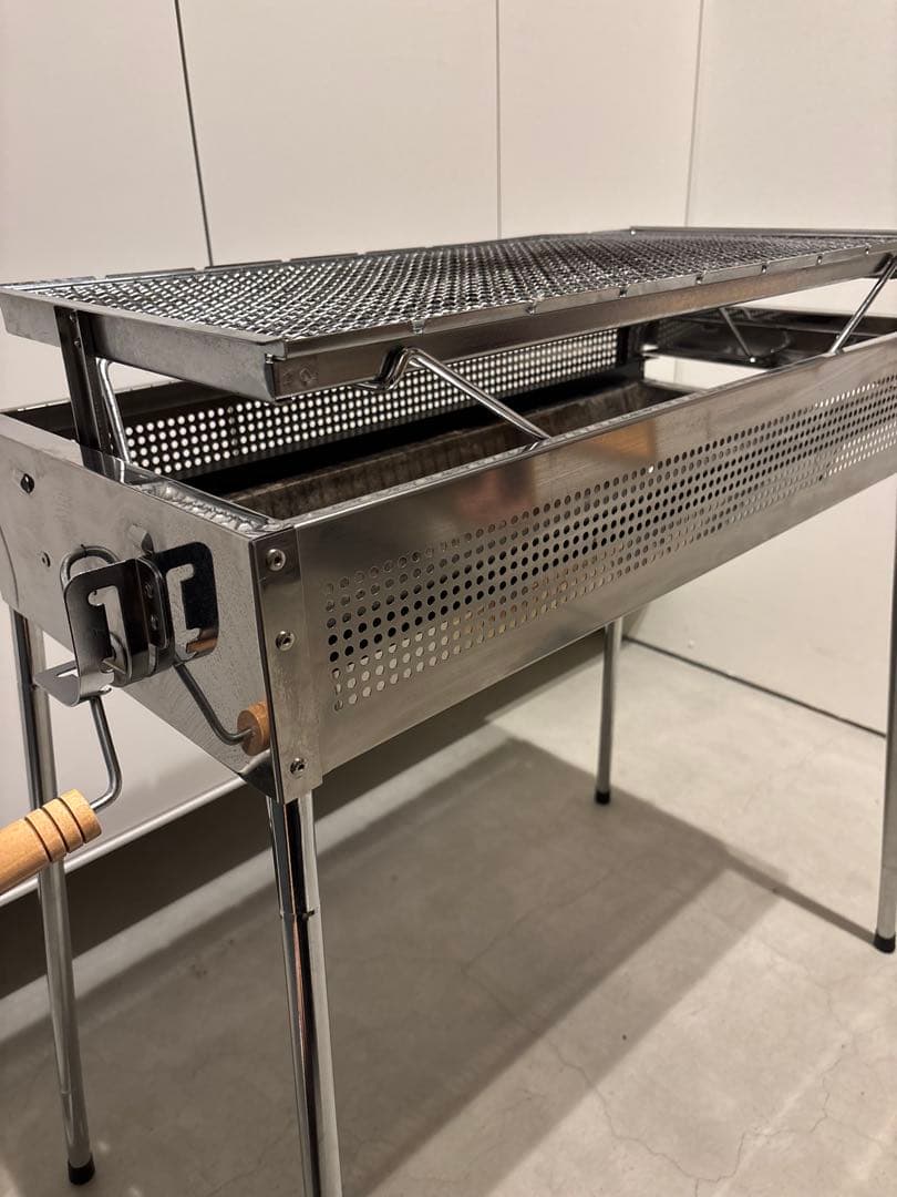 【新品網付き】【専用鉄板付き】ONOE イクシード　バーベキューコンロ
